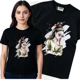 koszulka-damska-czarny-bawelna-t-shirt-xxl-nadruk