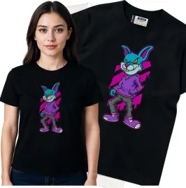 koszulka-damska-czarny-bawelna-t-shirt-l-nadruk