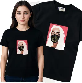 koszulka-damska-czarny-bawelna-t-shirt-l-nadruk