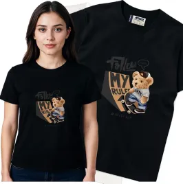 koszulka-damska-czarny-bawelna-t-shirt-l-nadruk
