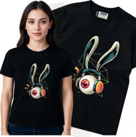 koszulka-damska-czarny-bawelna-t-shirt-m-nadruk