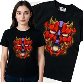 koszulka-damska-czarny-bawelna-t-shirt-m-nadruk