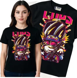 koszulka-damska-czarny-bawelna-t-shirt-m-nadruk