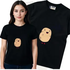 koszulka-damska-czarny-bawelna-t-shirt-l-nadruk