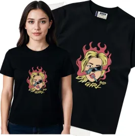 koszulka-damska-czarny-bawelna-t-shirt-l-nadruk