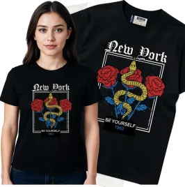 koszulka-damska-czarny-bawelna-t-shirt-l-nadruk