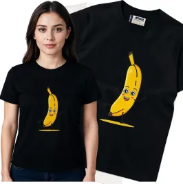 koszulka-damska-czarny-bawelna-t-shirt-m-nadruk