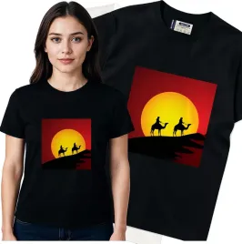 koszulka-damska-czarny-bawelna-t-shirt-m-nadruk