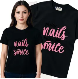koszulka-damska-czarny-bawelna-t-shirt-m-nadruk