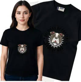 koszulka-damska-czarny-bawelna-t-shirt-m-nadruk