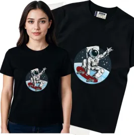 koszulka-damska-czarny-bawelna-t-shirt-m-nadruk