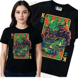 koszulka-damska-czarny-bawelna-t-shirt-s-nadruk