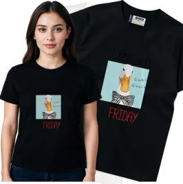 koszulka-damska-czarny-bawelna-t-shirt-m-nadruk