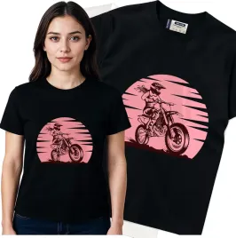 koszulka-damska-czarny-bawelna-t-shirt-s-nadruk
