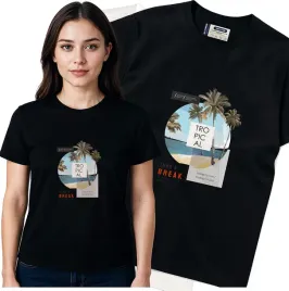 koszulka-damska-czarny-bawelna-t-shirt-m-nadruk