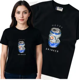 koszulka-damska-czarny-bawelna-t-shirt-m-nadruk