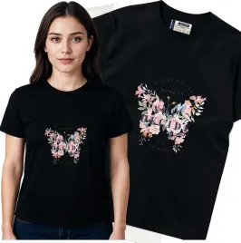 koszulka-damska-czarny-bawelna-t-shirt-m-nadruk