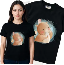 koszulka-damska-czarny-bawelna-t-shirt-m-nadruk