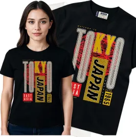 koszulka-damska-czarny-bawelna-t-shirt-s-nadruk