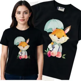 koszulka-damska-czarny-bawelna-t-shirt-m-nadruk