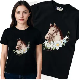 koszulka-damska-czarny-bawelna-t-shirt-m-nadruk