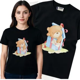 koszulka-damska-czarny-bawelna-t-shirt-m-nadruk