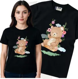 koszulka-damska-czarny-bawelna-t-shirt-m-nadruk