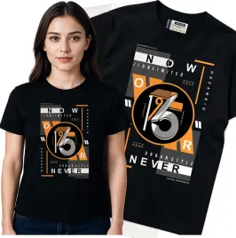 koszulka-damska-czarny-bawelna-t-shirt-s-nadruk