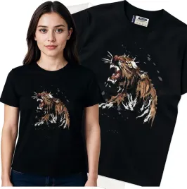 koszulka-damska-czarny-bawelna-t-shirt-m-nadruk