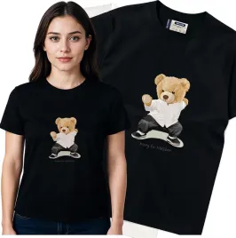koszulka-damska-czarny-bawelna-t-shirt-s-nadruk