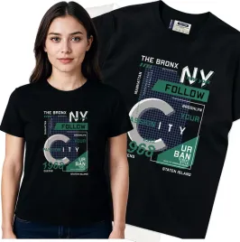 koszulka-damska-czarny-bawelna-t-shirt-s-nadruk