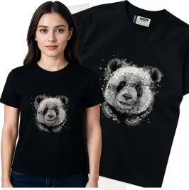koszulka-damska-czarny-bawelna-t-shirt-m-nadruk