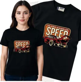 koszulka-damska-czarny-bawelna-t-shirt-s-nadruk