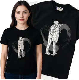 koszulka-damska-czarny-bawelna-t-shirt-s-nadruk