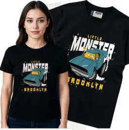 koszulka-damska-czarny-bawelna-t-shirt-s-nadruk