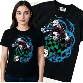 koszulka-damska-czarny-bawelna-t-shirt-m-nadruk