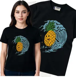 koszulka-damska-czarny-bawelna-t-shirt-s-nadruk