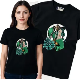 koszulka-damska-czarny-bawelna-t-shirt-m-nadruk