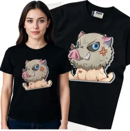 koszulka-damska-czarny-bawelna-t-shirt-m-nadruk