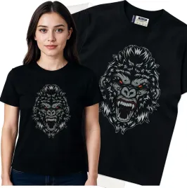 koszulka-damska-czarny-bawelna-t-shirt-s-nadruk