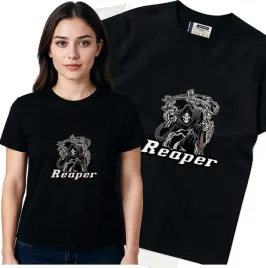 koszulka-damska-czarny-bawelna-t-shirt-m-nadruk