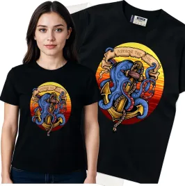 koszulka-damska-czarny-bawelna-t-shirt-s-nadruk