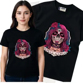 koszulka-damska-czarny-bawelna-t-shirt-xxl-nadruk