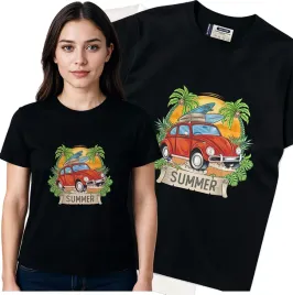 koszulka-damska-czarny-bawelna-t-shirt-s-nadruk