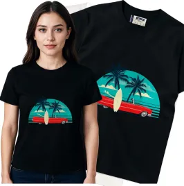 koszulka-damska-czarny-bawelna-t-shirt-s-nadruk