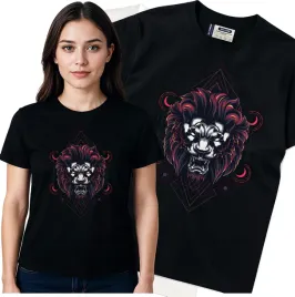 koszulka-damska-czarny-bawelna-t-shirt-xxl-nadruk