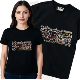 koszulka-damska-czarny-bawelna-t-shirt-m-nadruk