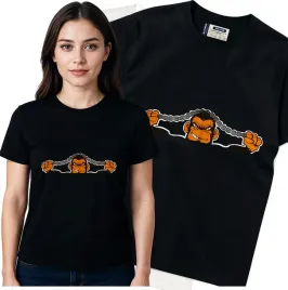 koszulka-damska-czarny-bawelna-t-shirt-m-nadruk