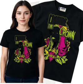 koszulka-damska-czarny-bawelna-t-shirt-m-nadruk