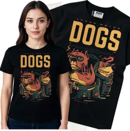 koszulka-damska-czarny-bawelna-t-shirt-s-nadruk